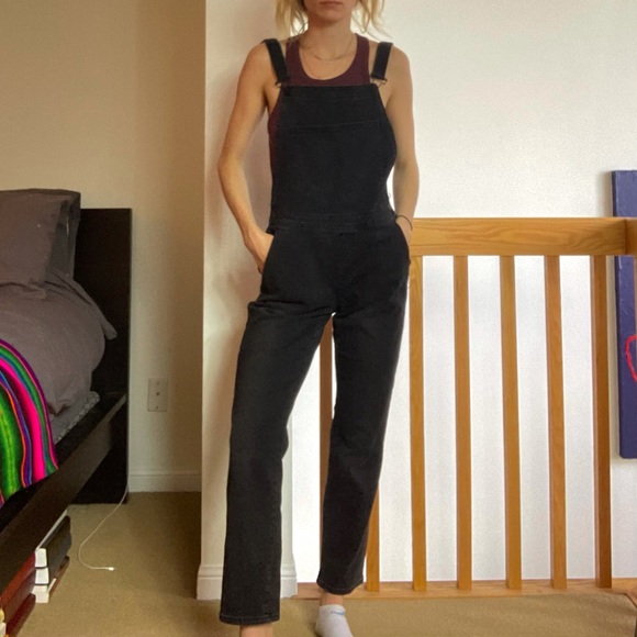 Black BDG urban outfitters overalls size S - Picture 3 of 7